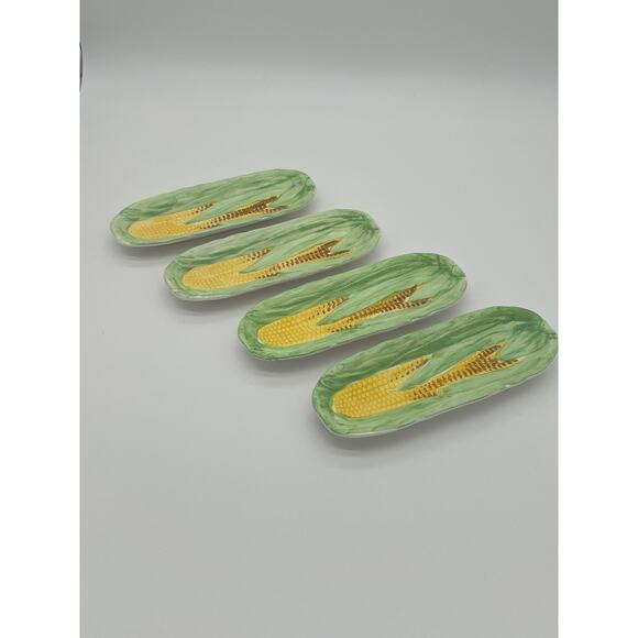 VINTAGE Ceramic Corn Cob Plates (Quantity: 4) - Picture 1 of 5